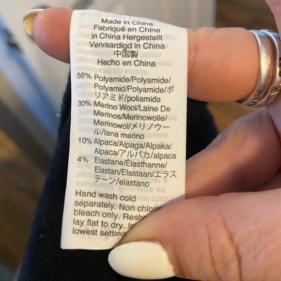 Madewell‎ Women's Colorblock Kent Merino Wool/Alpaca Cardigan - Small - Picture 8 of 9